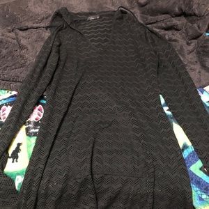 Prana Black Mesh Swimsuit Coverup